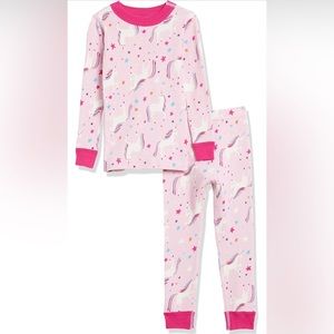 Hanna Andersson Moon and Back Pink Unicorn Pajamas | Size 6-7